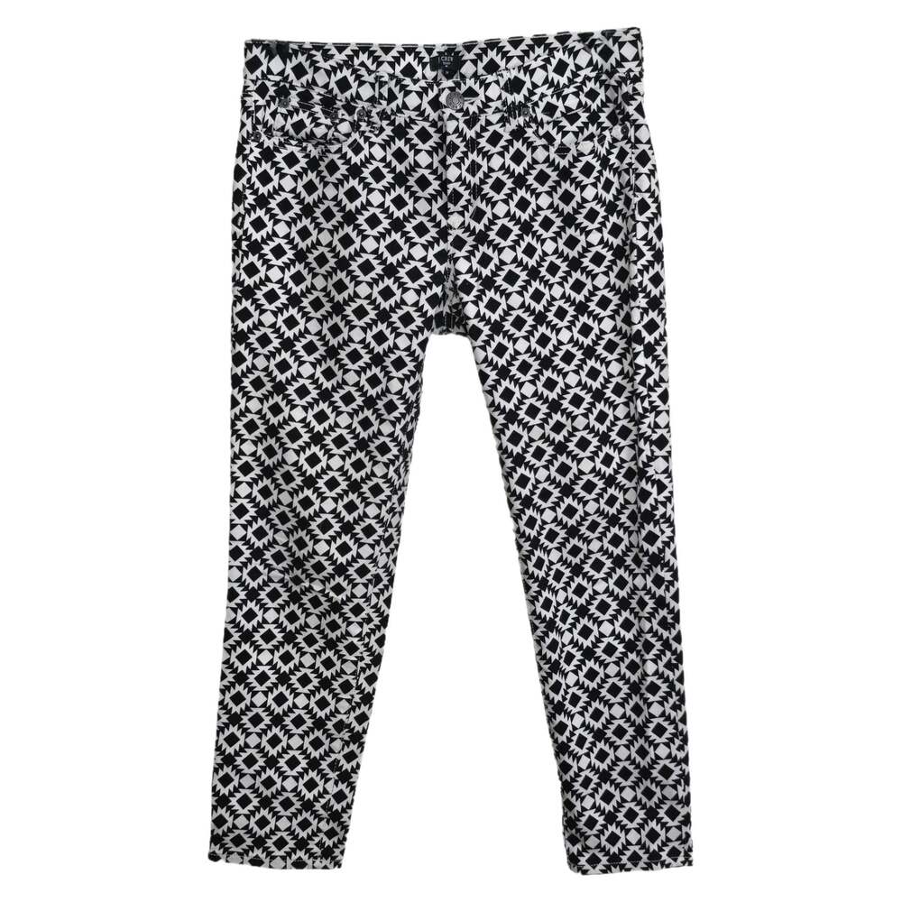 J.Crew Stretch Women's Geometric Print Skinny Jeans Size 29